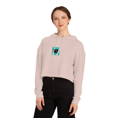THE GET FIT Cropped Hooded Sweatshirt