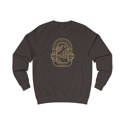 Nature Unisex Sweatshirt, Cozy Gift, Outdoor Adventure, Eco-friendly Apparel, Casual Style, Mountain Lover