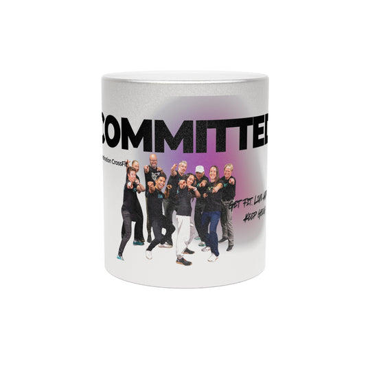 "Committed" Club Photo Silver/Gold Coffee Cup