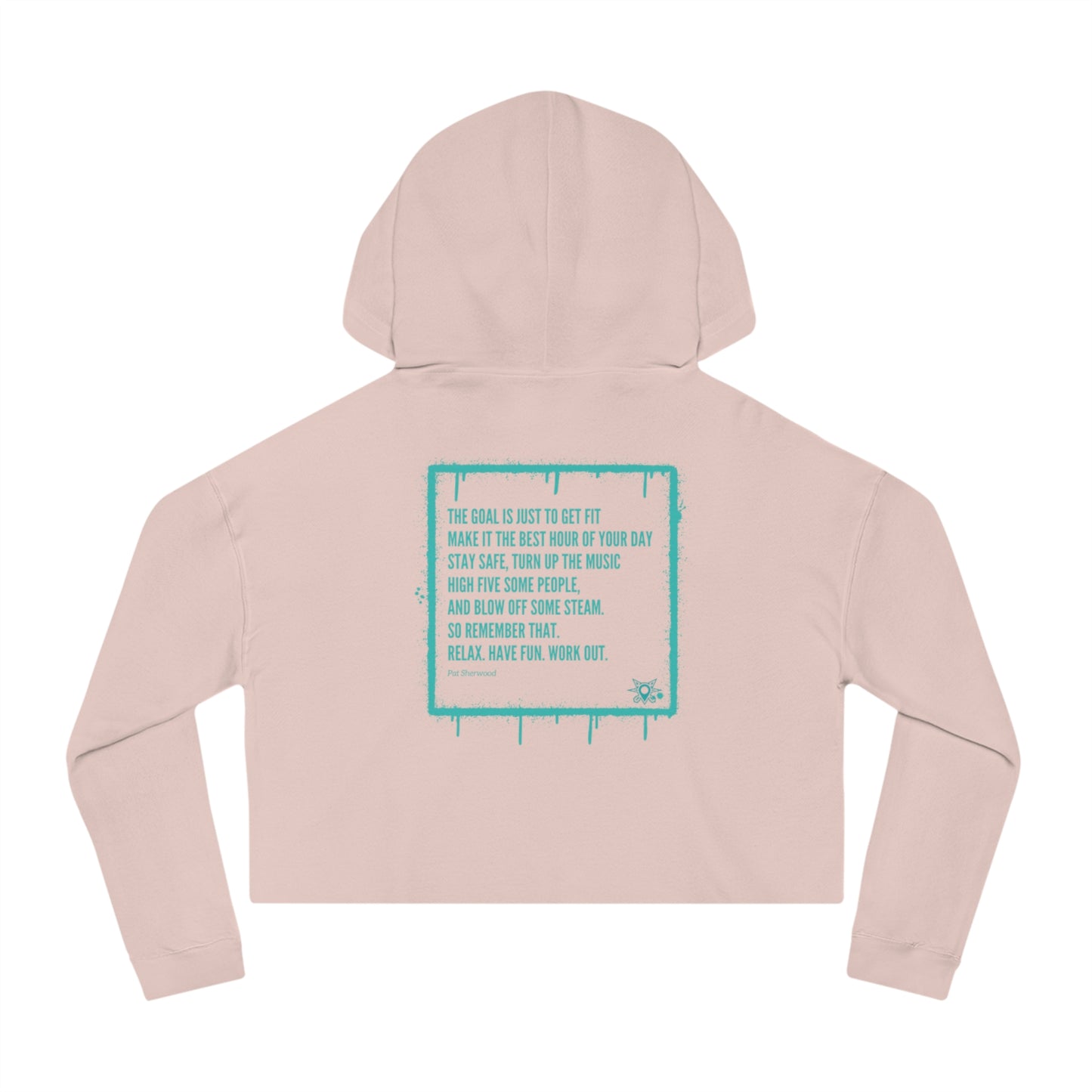 THE GET FIT Cropped Hooded Sweatshirt